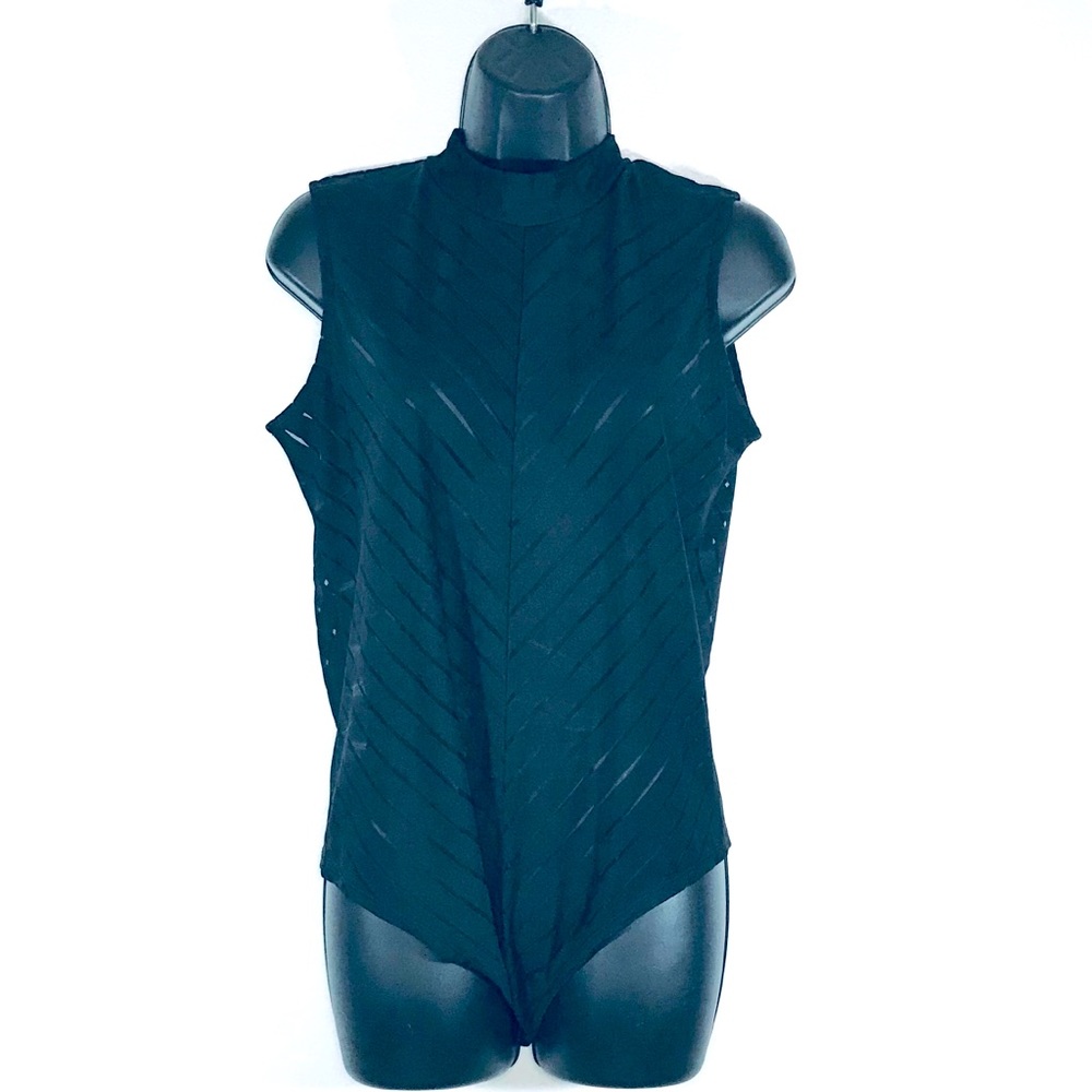 Sexy Guess Keyhole Mesh Panel Thong Bodysuit